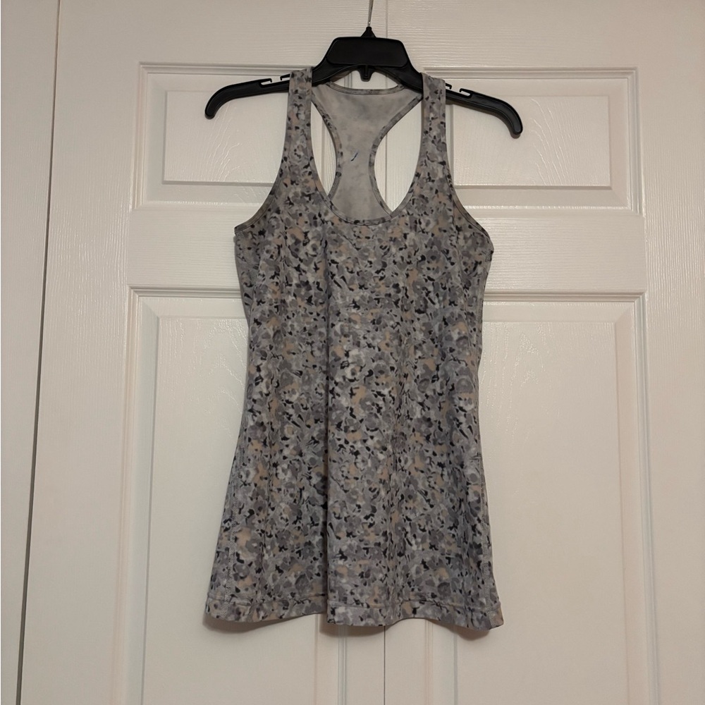 Lululemon Gray Patterned Tank Top